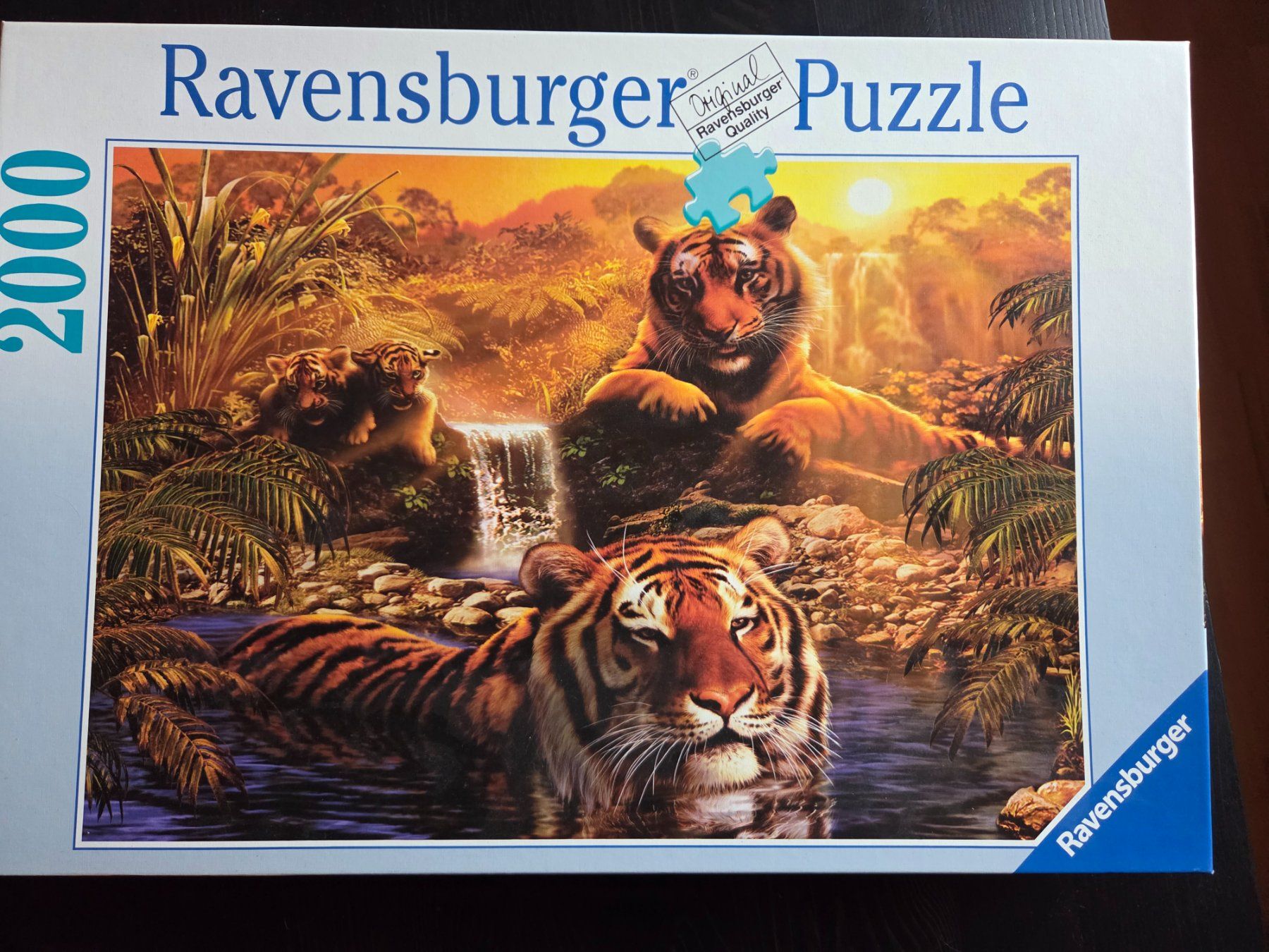Ravensburger Puzzle: Puzzle - Tiger am Wasserloch – Usato da Oberstammheim venduto da dmos