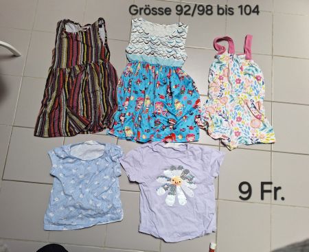 Kleiderpaket Sommer 92/98 bis 104