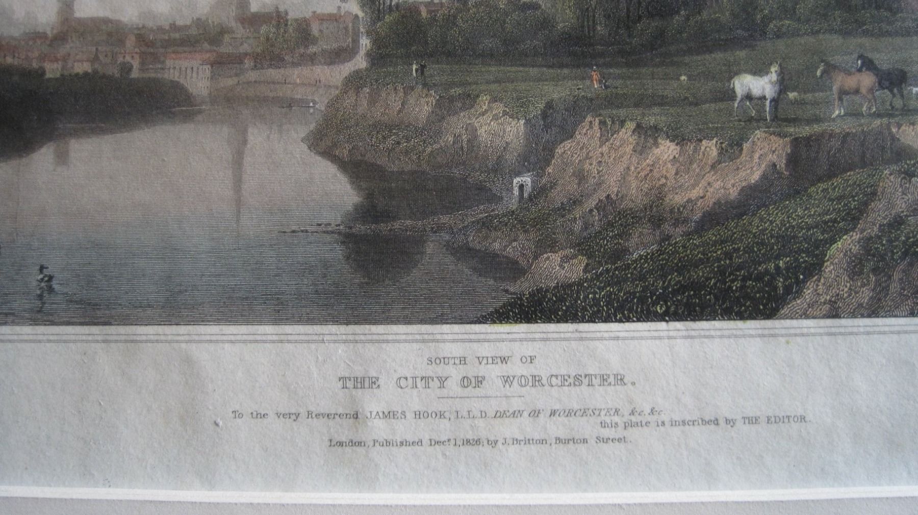 Incisioni: Stich koloriert um 1800 - Worcester – Usato da Bischofszell venduto da Joachim-115 2
