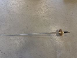 Degen Florett Dekoriert Griff Schwarz Gold Metall ca. 105cm