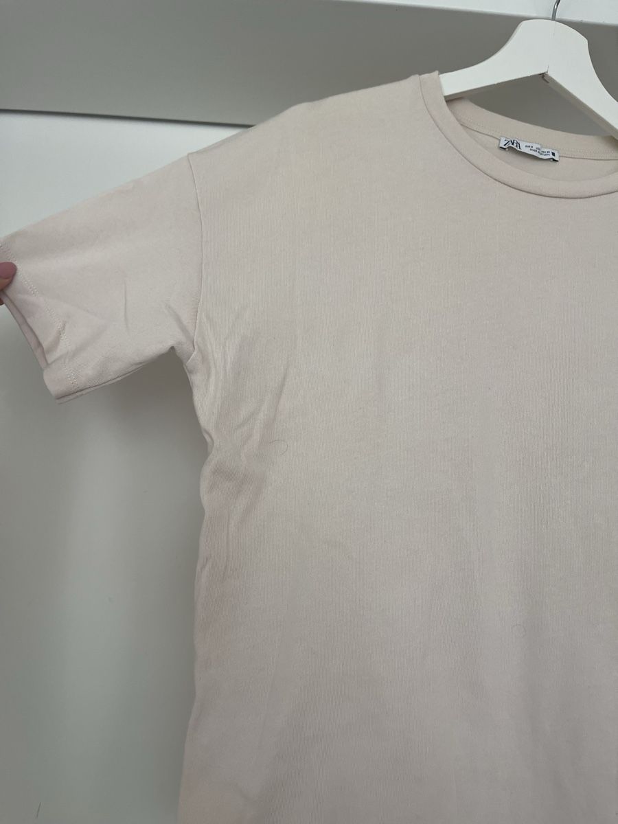 Zara T-shirt: Zara Basic T-Shirt, beige / rosa S – Usato da Bremgarten AG venduto da arl_8nbf 1