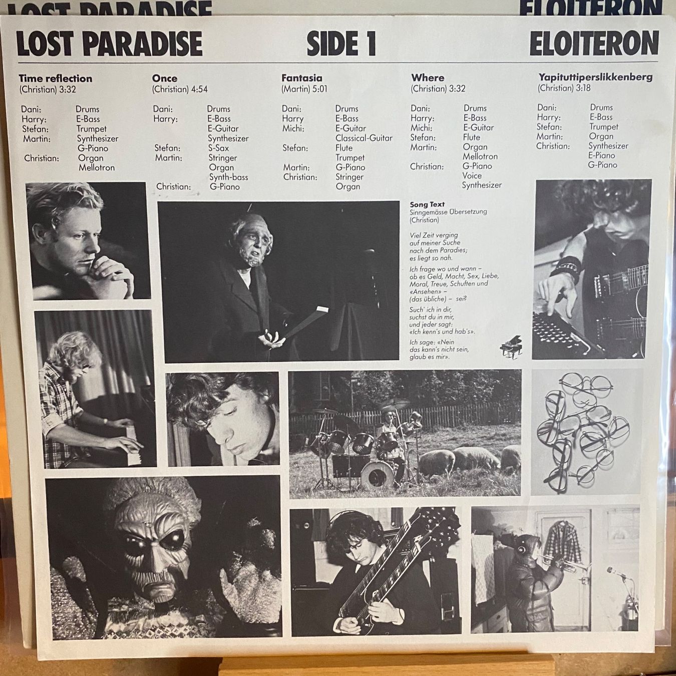 ELOITERON – LOST PARADISE..OG SUI 1981 VG+/VG+ (Gebraucht) in Gals 