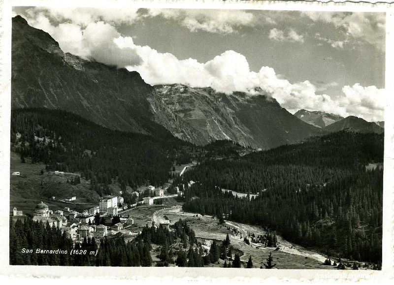 Cartoline postali: San Bernardino + 1944 – Usato da Emmenbrücke venduto da teestube
