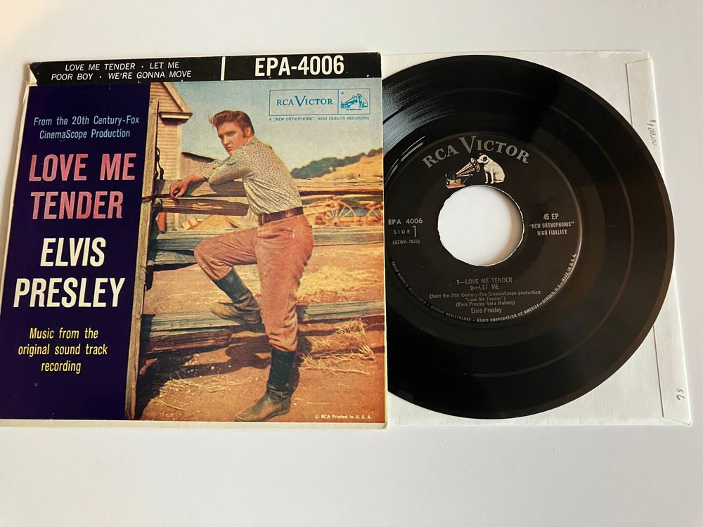 Elvis Presley EP / Love Me Tender / USA Original (Gebraucht) in ...
