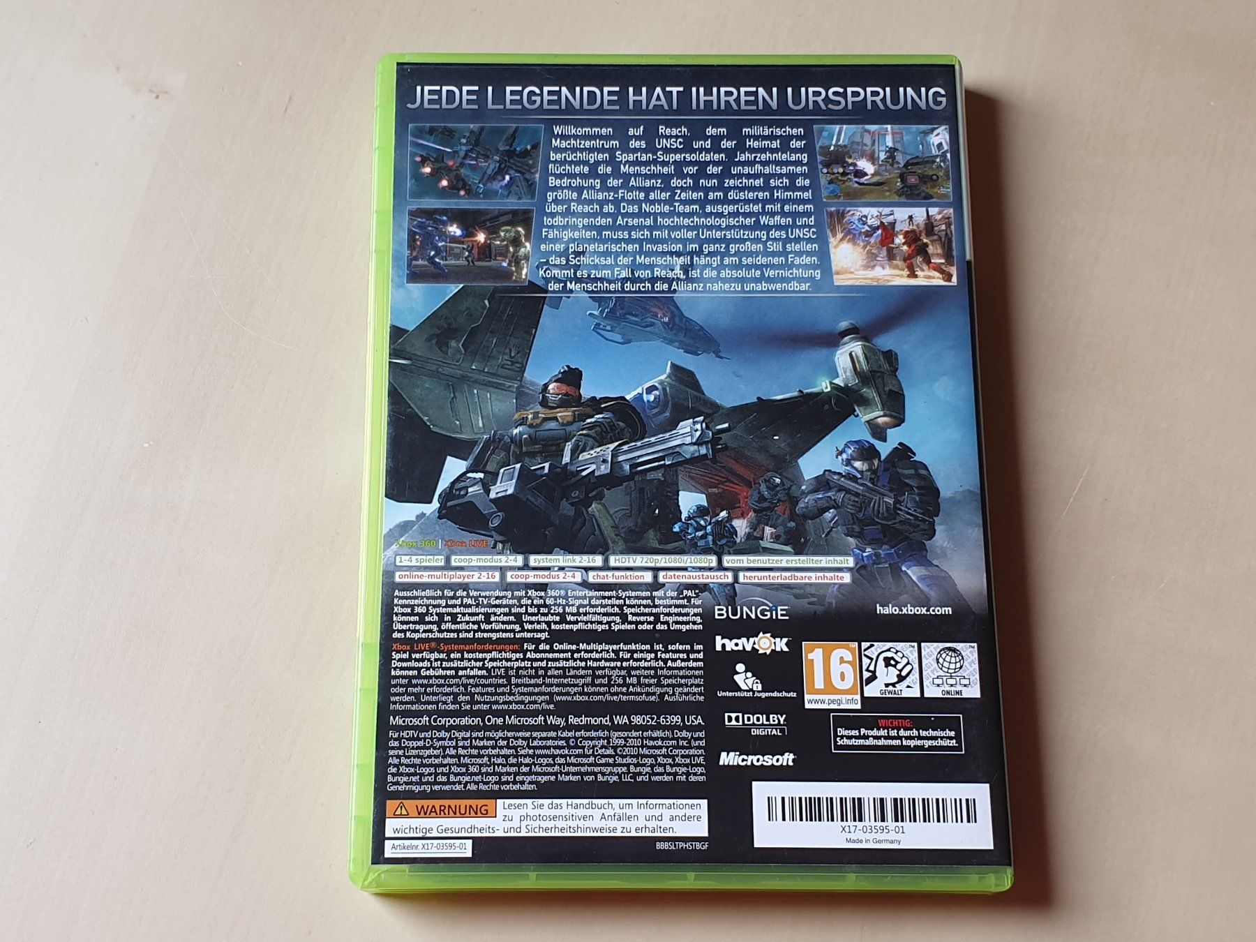 Microsoft Spiele: Halo Reach Bundle Copy – Gebraucht aus Stansstad von collectorsshop 1