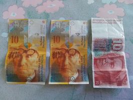 3 billets de 10 francs