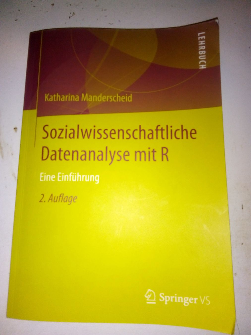 Libri: Sozialwissenschaftliche Datenanalyse mit R - Eine Einführung – Usato da St. Gallen venduto da elk2021