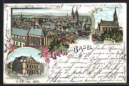 Litho Basel, Totalansicht, St. Elisabeth