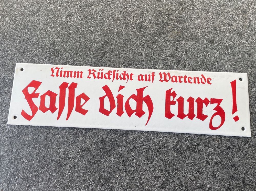 Email Schild „nimm Rücksicht auf Wartende, fasse dich kurz!“ Kaufen