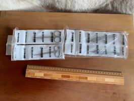 4x Braun Scheren und Pinzetten