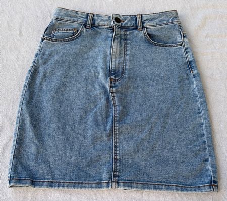 Pieces Damen Jeansrock blau Grösse M
