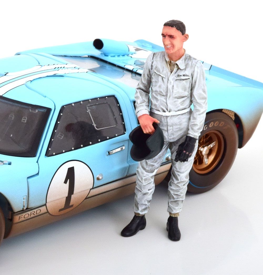 Modellini d'auto: FIGUR KEN MILES 1966 1:18 LE MANS MINIATURES – Nuovo e nell'imballaggio originale da Suhr venduto da Moebelsiralfred