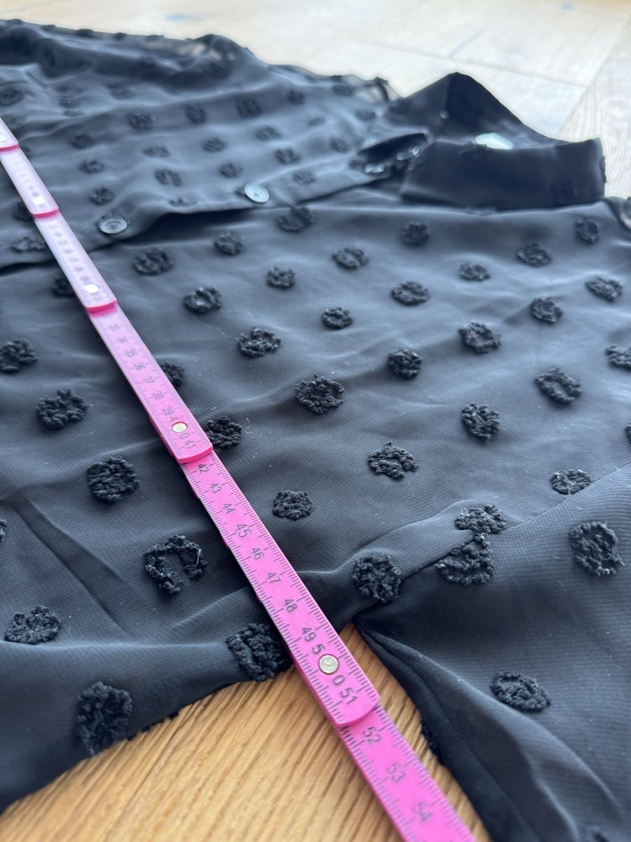 Vila Camicette: VILA leicht transparente schwarze Bluse mit Punkten  Gr.36 – Usato da Altendorf venduto da PiaLang 3