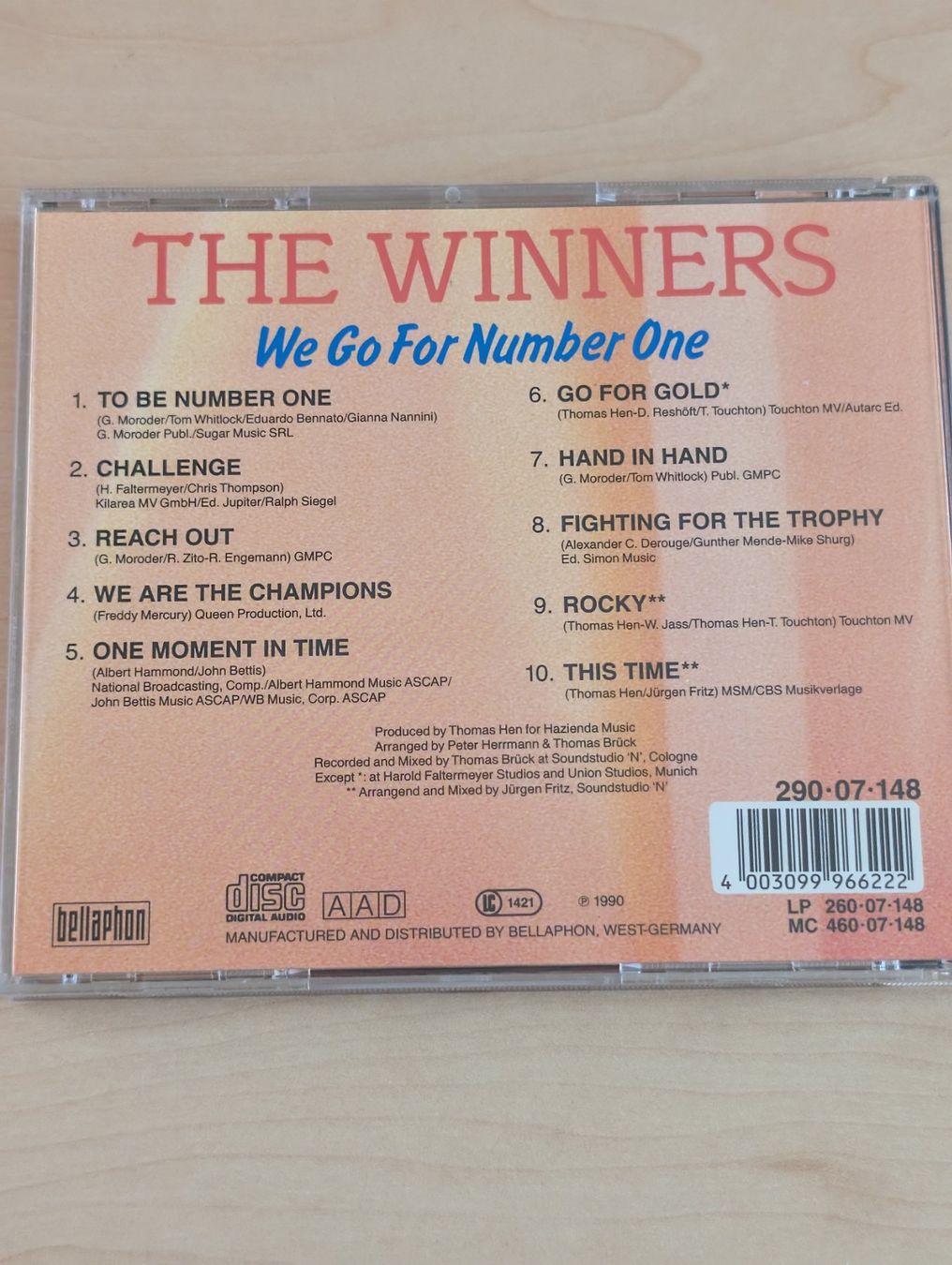 CD: The Winners - We go for number one – Usato da Spiez venduto da Crazyduck 1