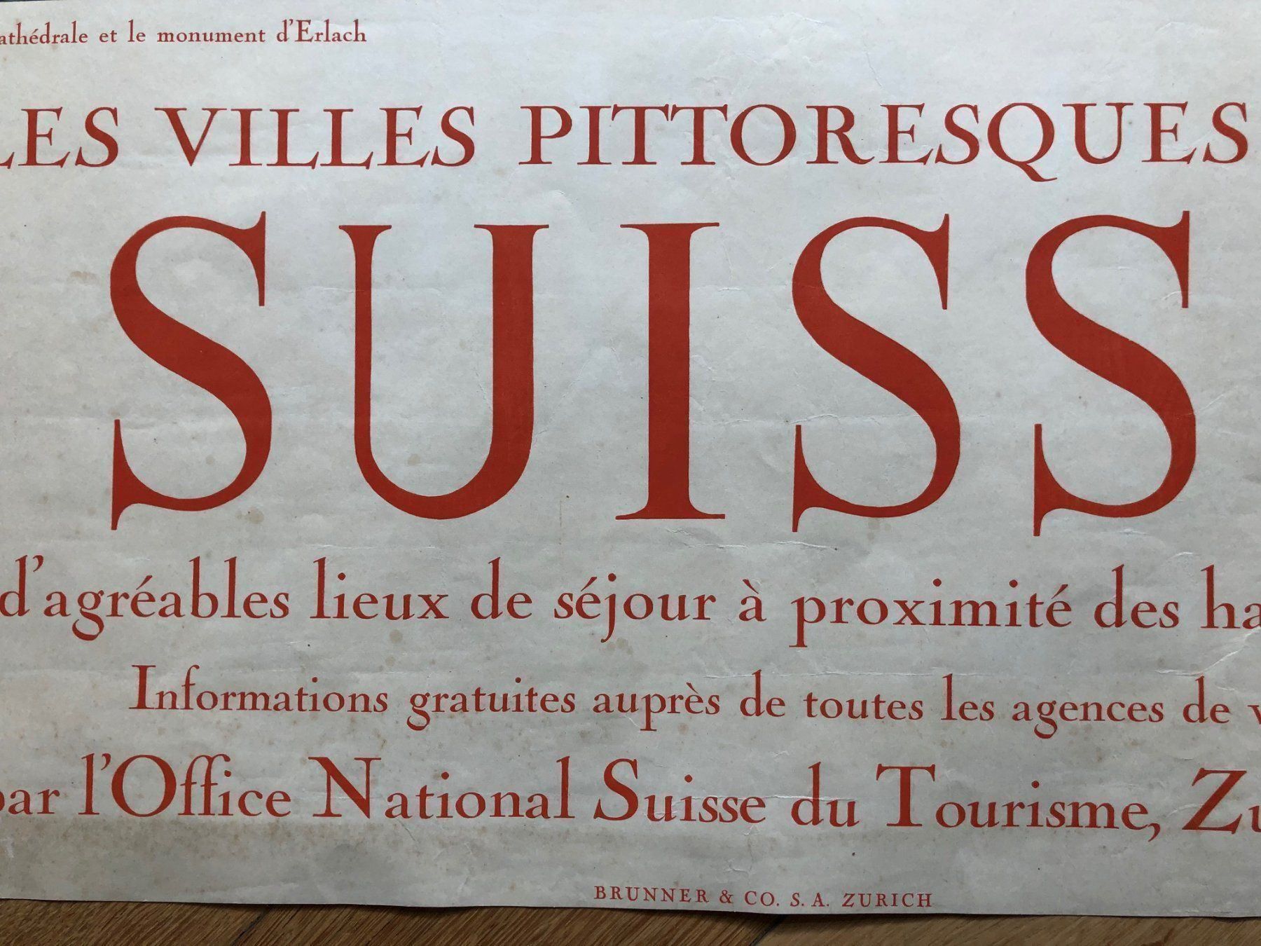 Foto & Immagini: Tourismus-Plakat Schweiz (Bern) – Usato da Winterthur venduto da Claesheda 2