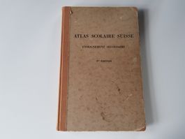 Atlas scolaire suisse, 9ème édition, 1951, Ed. Imhof, Payot