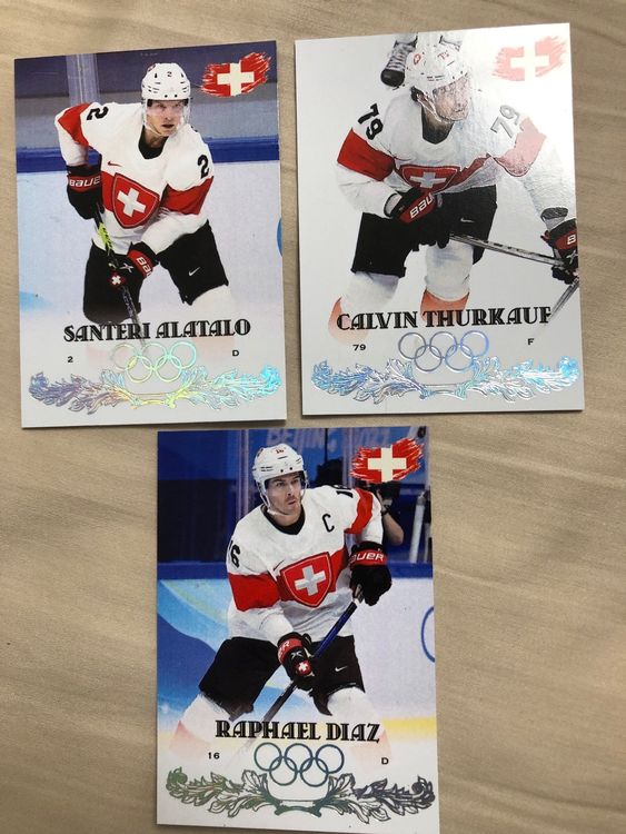 Olympia Hockey Card EVZ Diaz Thurkauf Alatalo Hockey Card Kaufen auf Ricardo