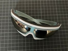 ADIDAS Sportbrille hellblau/weiss, mit passendem Etui