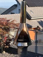 Cheminée barbecue inox
