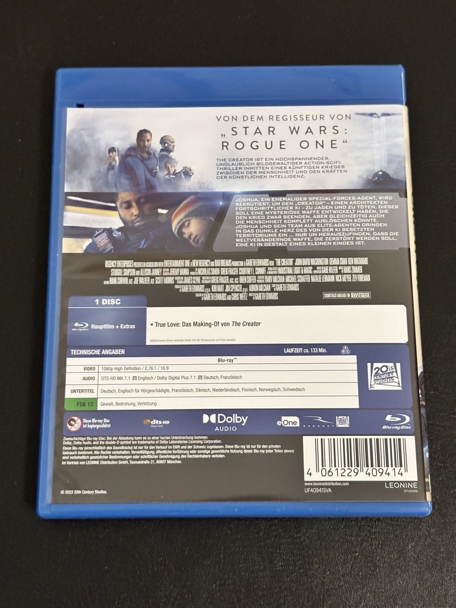 Alle DVDs: The Creator Blu Ray – Gebraucht aus Luzern von Armastra 1