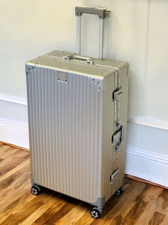 100% ALU gateBAG TSA REISEKOFFER KOFFER SILBER 78CM NEU