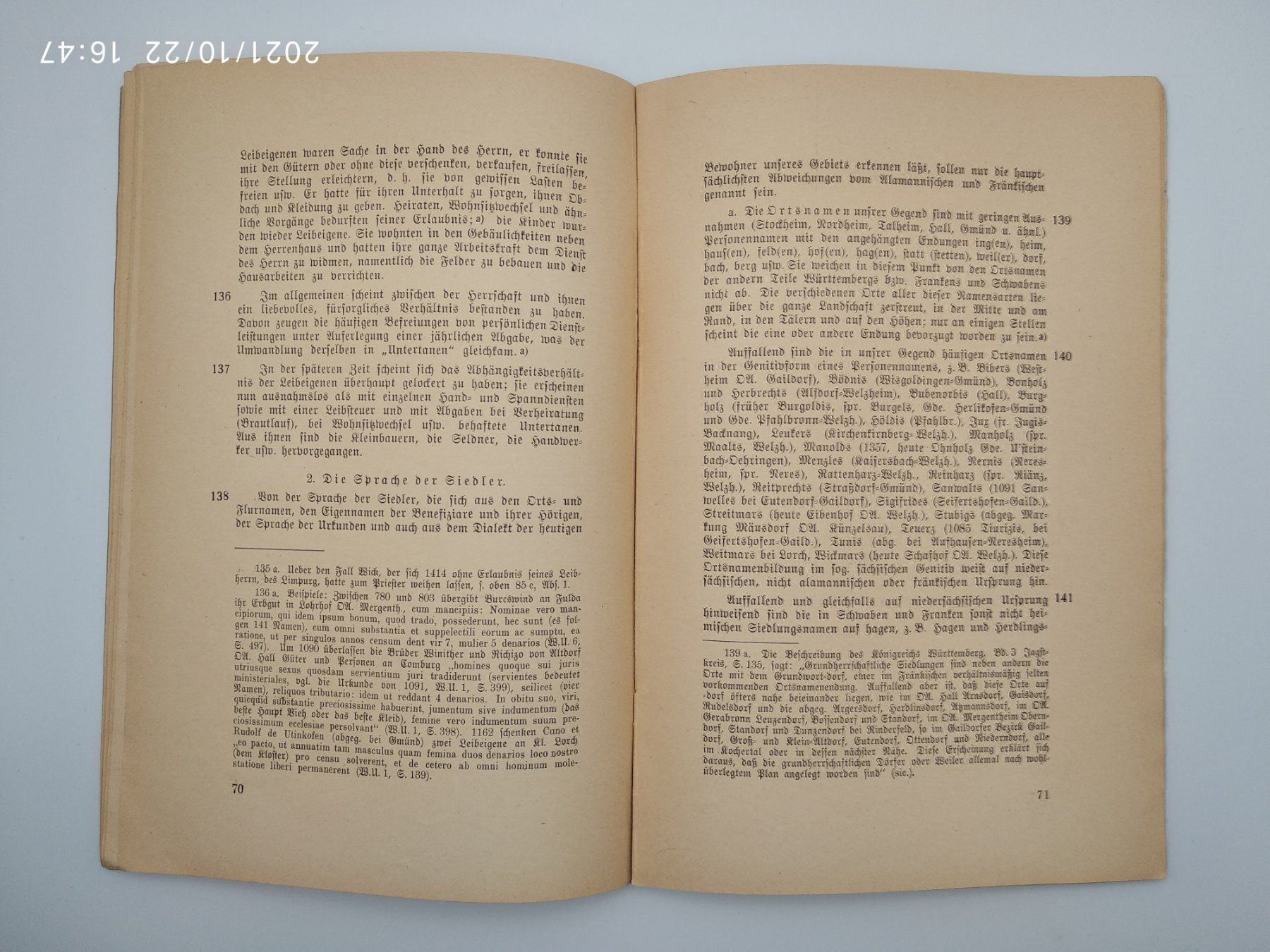 Libri: SIEDLUNGSGESCHICHTE WÜRTTEMBERG 1929 – Usato da Goldach venduto da Gaip 3