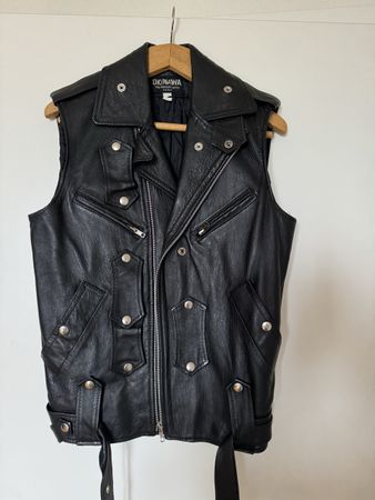 Coole Lederweste "Okinawa", Schwarz, Grösse S Top! (52)