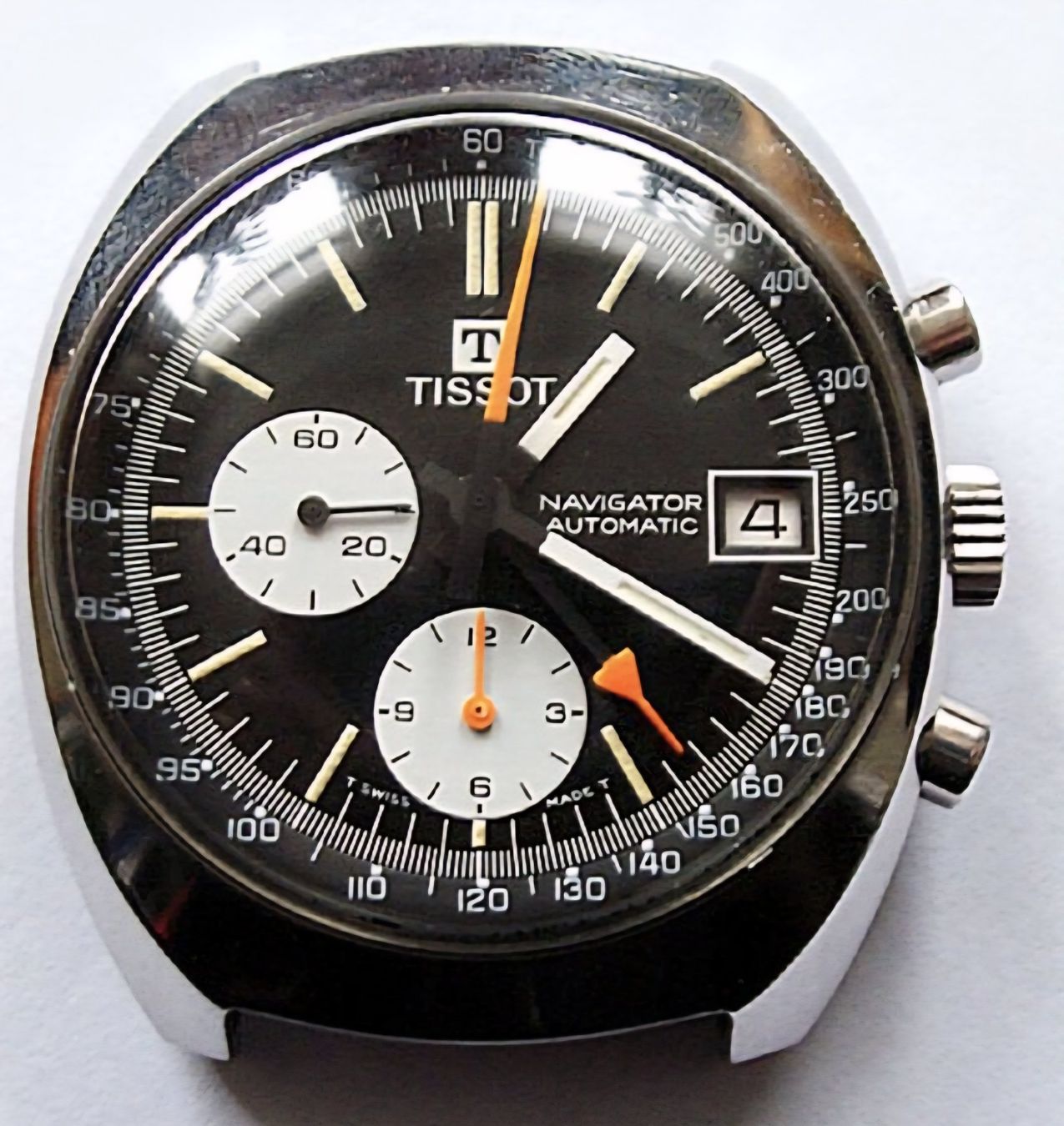 Tissot Uhren: Tissot Navigator Chrono Auto Ref. 45501 Vintage 1970er – Gebraucht aus Thalwil von Designer50 1