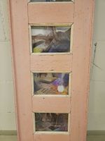 Shabby-Chic Holzbilderrahmen in rosa/rot 91x29 zuckersüss
