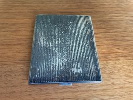 Seltenes Art-Déco Zigarettenetui / Metalletui – Gravur „Ihr