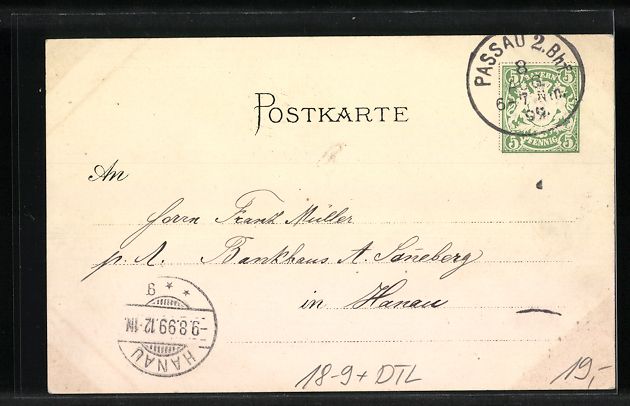 Cancelleria postale: Litho Passau, 26. General-Versammlung de – Usato da Berlin venduto da bartko-reher 1