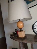 Magnifique lampe abat-jour "oeuf" vintage excellent état