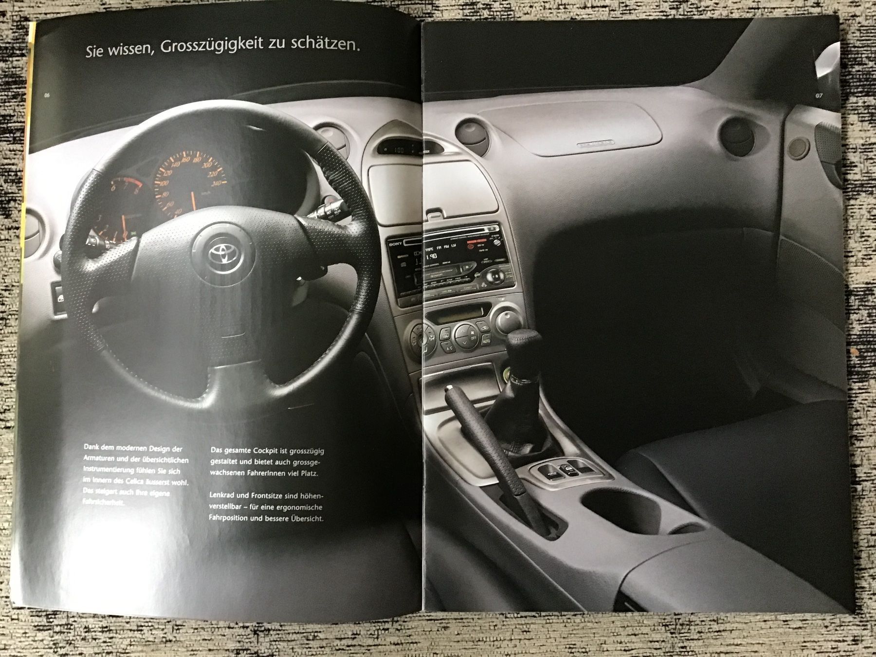 Toyota Dokumente: Toyota Celica Verkaufsprospekt 2001 – Gebraucht aus Scherzingen von Starseller62 3
