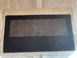 antike Oelpapier-Schablone aus Japan