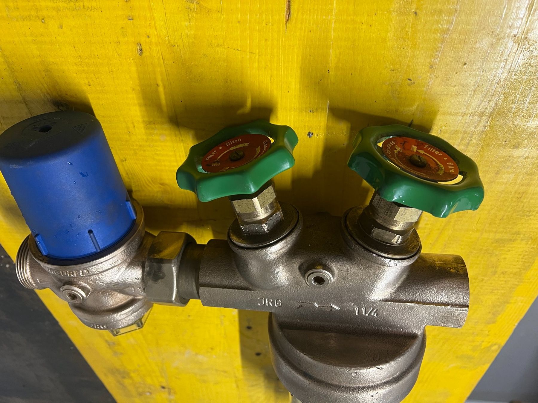 Rubinetteria: Filter, Druckreduzierventil JRG DN 32 – Usato da Egerkingen venduto da Kalkschutzboilerprof 1