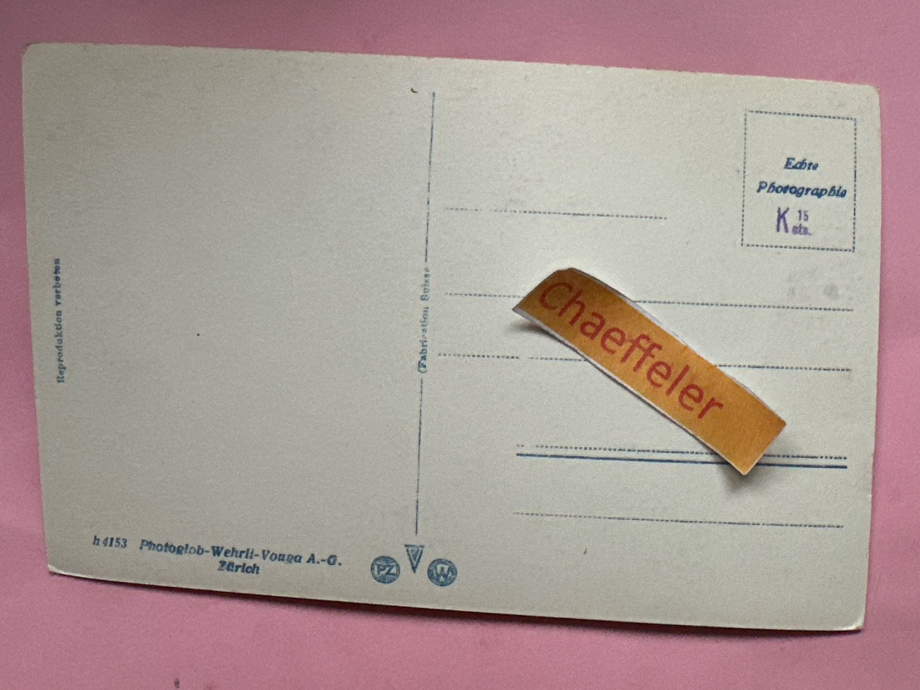 Cartoline postali: Speer bei Weesen – Usato da Zürich venduto da Chaeffeler 1
