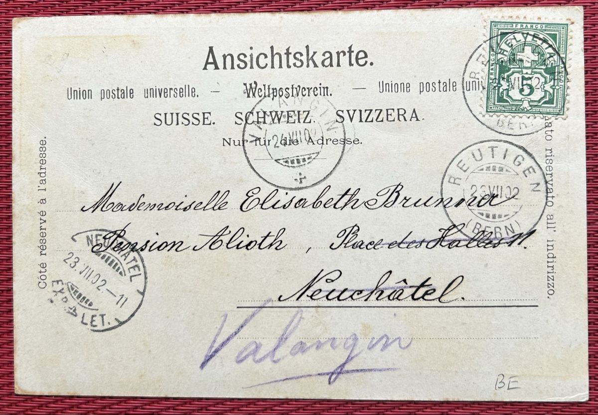 Cartoline postali: Gruss aus Reutigen5-Bildrig  – Usato da Horw venduto da Tellbub 1