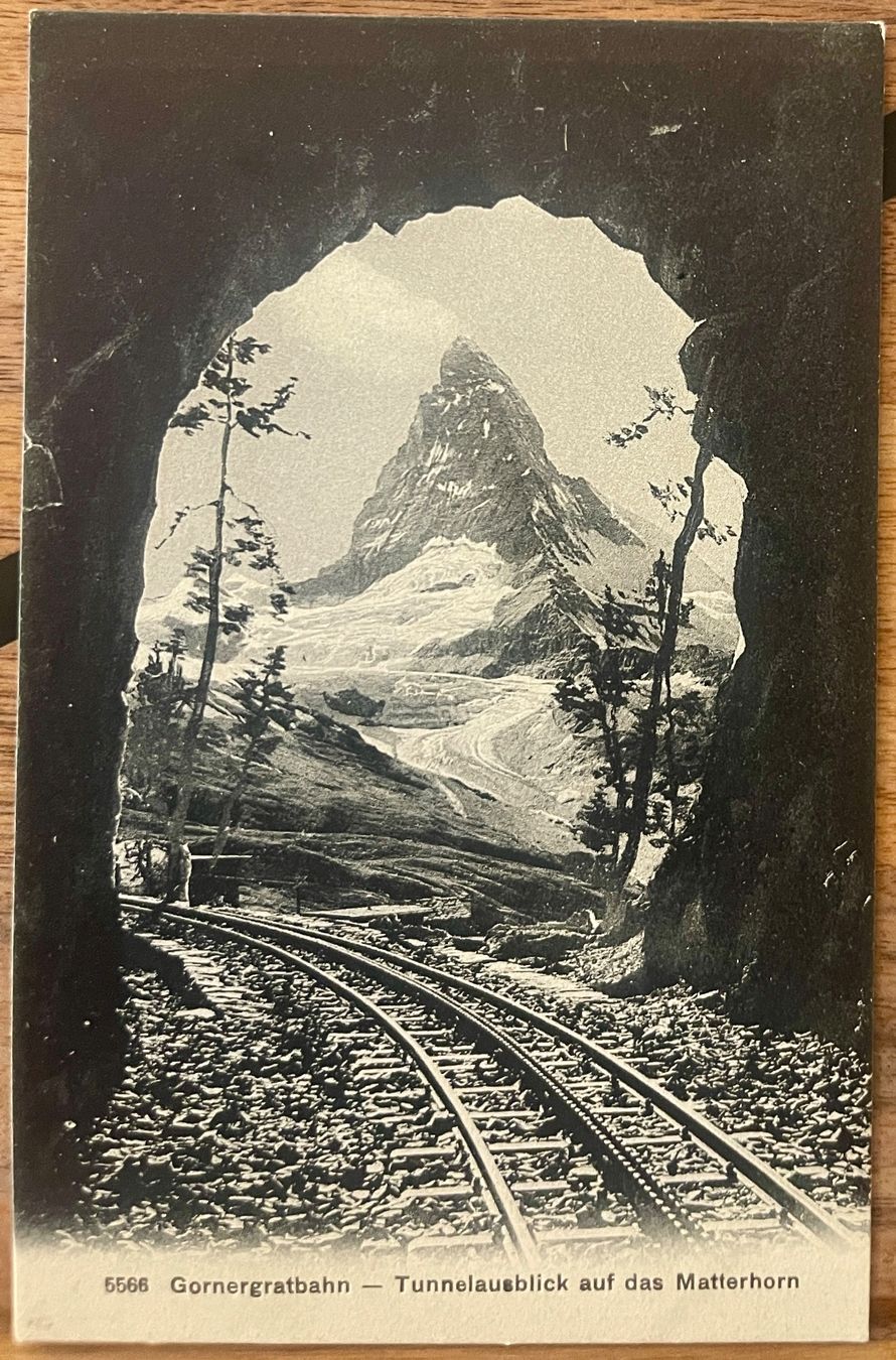 Cartoline postali: AK:  CERVIN Gornergratbahn - Tunnel – Usato da Lutry venduto da Ediego