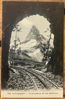 AK:  CERVIN Gornergratbahn - Tunnel