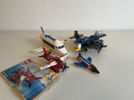 LEGO Flugzeug Konvolut – 4 Flugzeuge / Sammlung / Ersatzteil