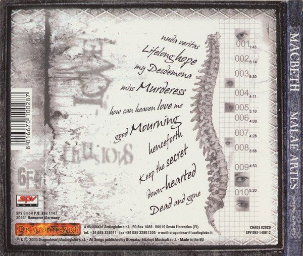 CDs: Macbeth - Malae Artes (Digipak) – Neuf (Voir description) à Uzwil par visions77 1