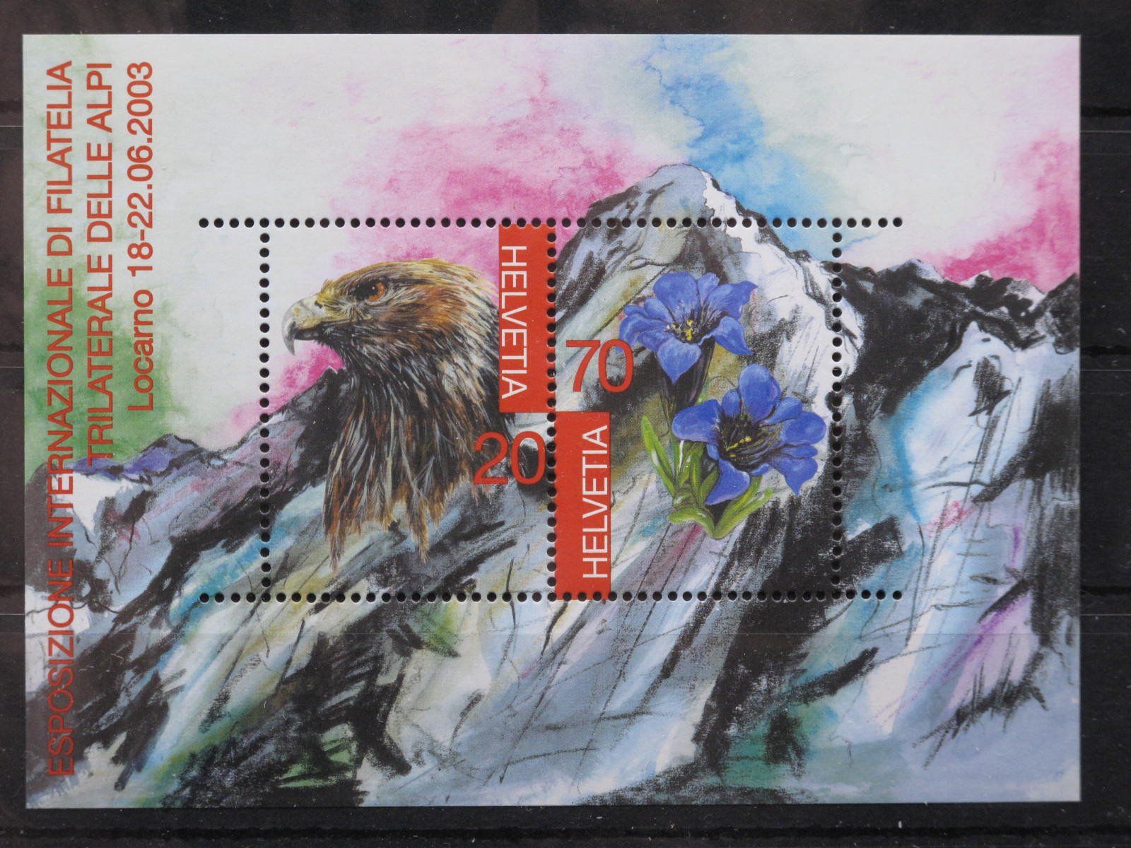 Alle Briefmarken: CH 2003 Trilaterale Ticino BL ** – Gebraucht aus Wil SG von fva01