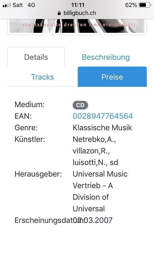 CDs: Anna Netrebko Rolando Villazón duets – Gebraucht aus Gerlikon von jabadabadu 1