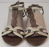 TAMARIS Damen Sandale Mit Absatz Braun/Beige Gr. 40