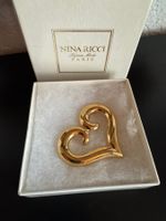 Nina Ricci Vintage Herz Brosche mit Box