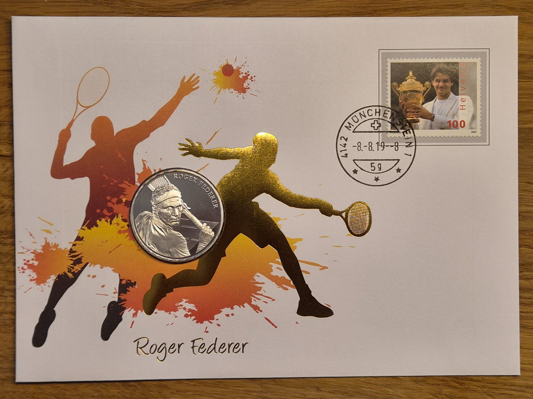Tutti le monete: Numisbrief Roger Federer mit Silbermünze – Nuovo (secondo la descrizione) da Wetzikon ZH venduto da BeniB01