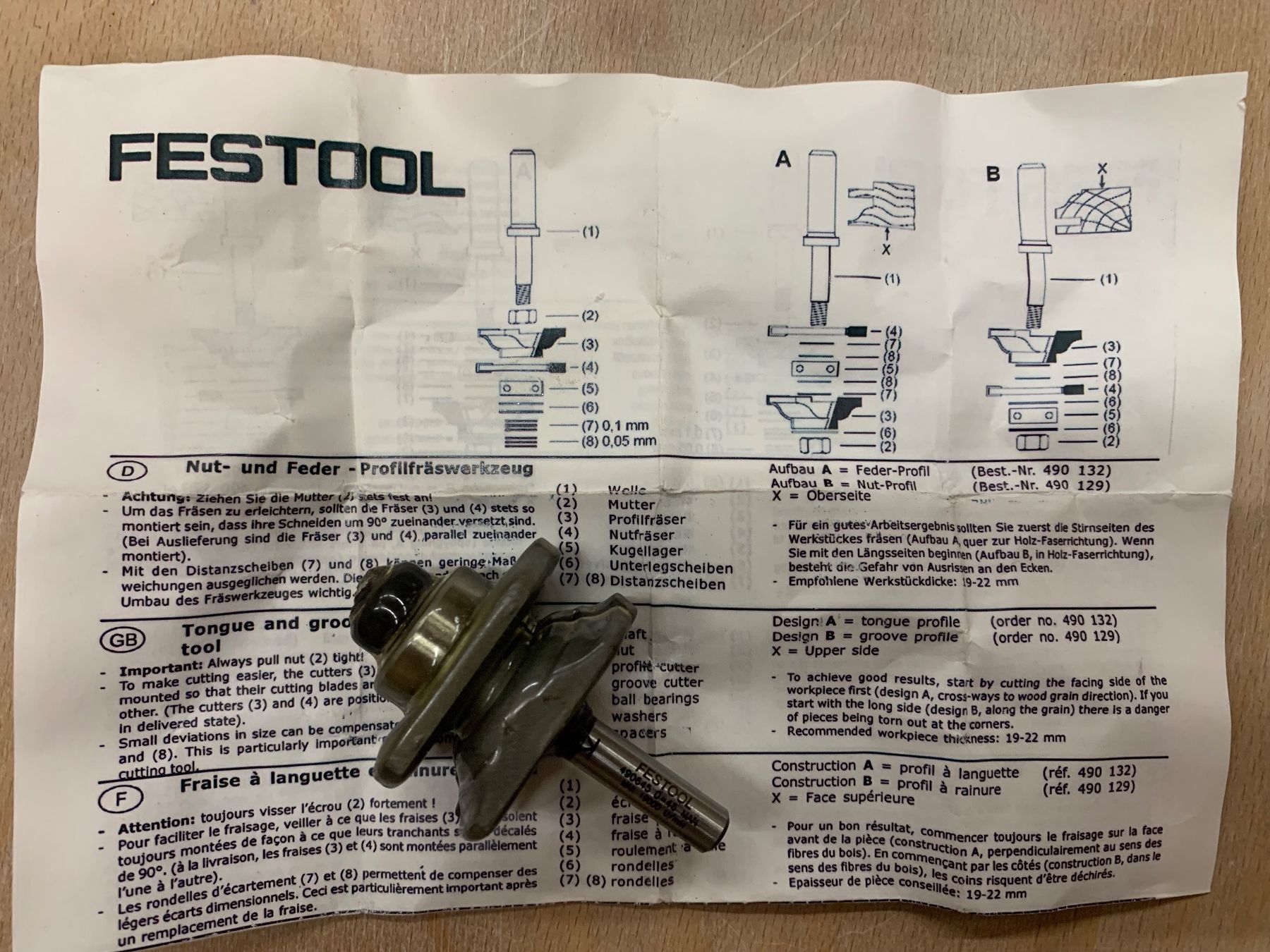 Festool Tutti gli attrezzi: Festool Profilfräser / Nutfräser verstellbar – Nuovo e nell'imballaggio originale da Seedorf UR venduto da Lochy