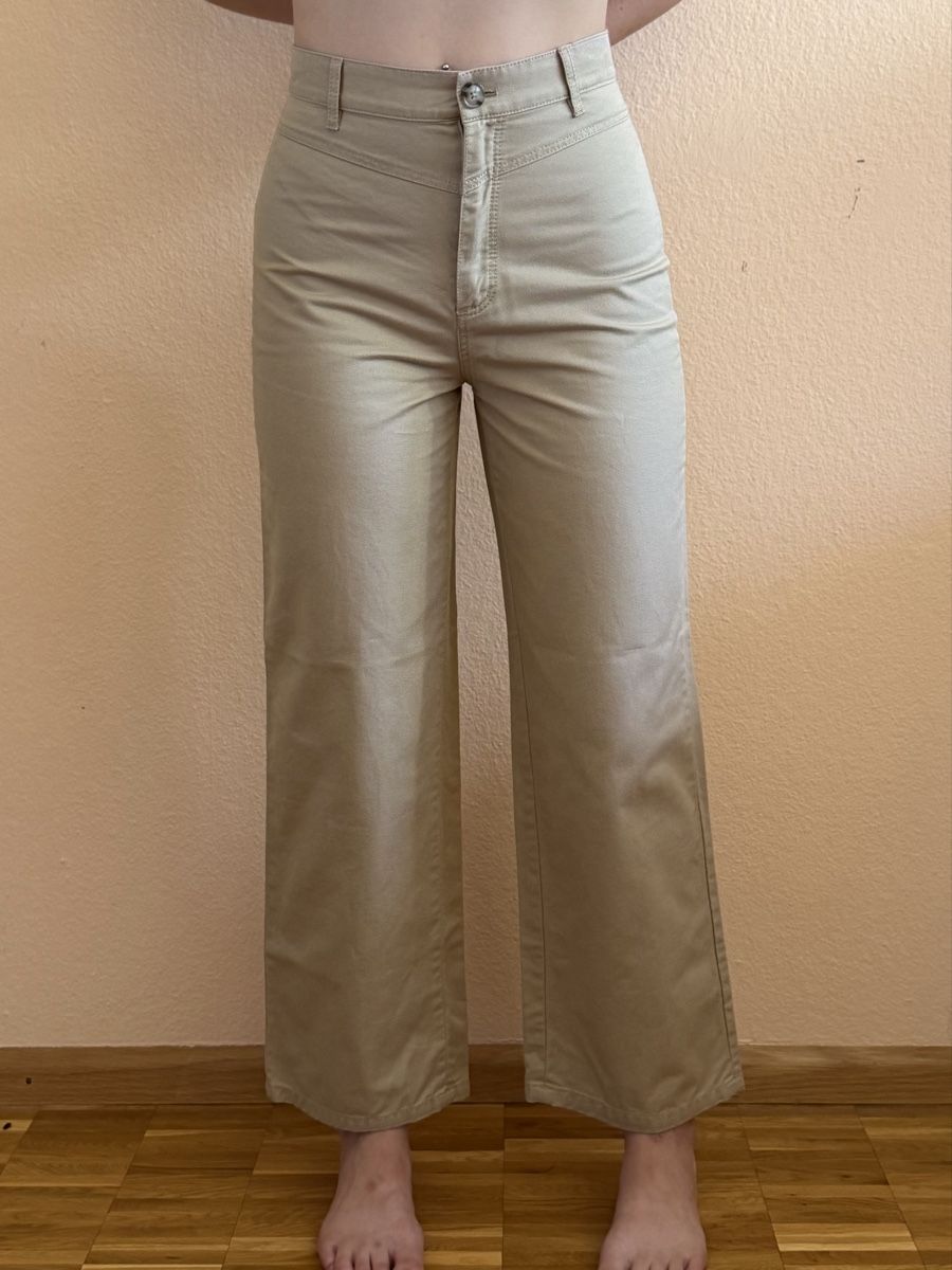 Massimo Dutti Hosen: MASSIMO DUTTI BEIGE TROUSERS S-M – Neu (gemäss Beschreibung) aus Puplinge von yav_9r9f 2