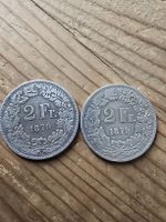 2 Fr. 1879 Münze Schweiz 2 Stück 