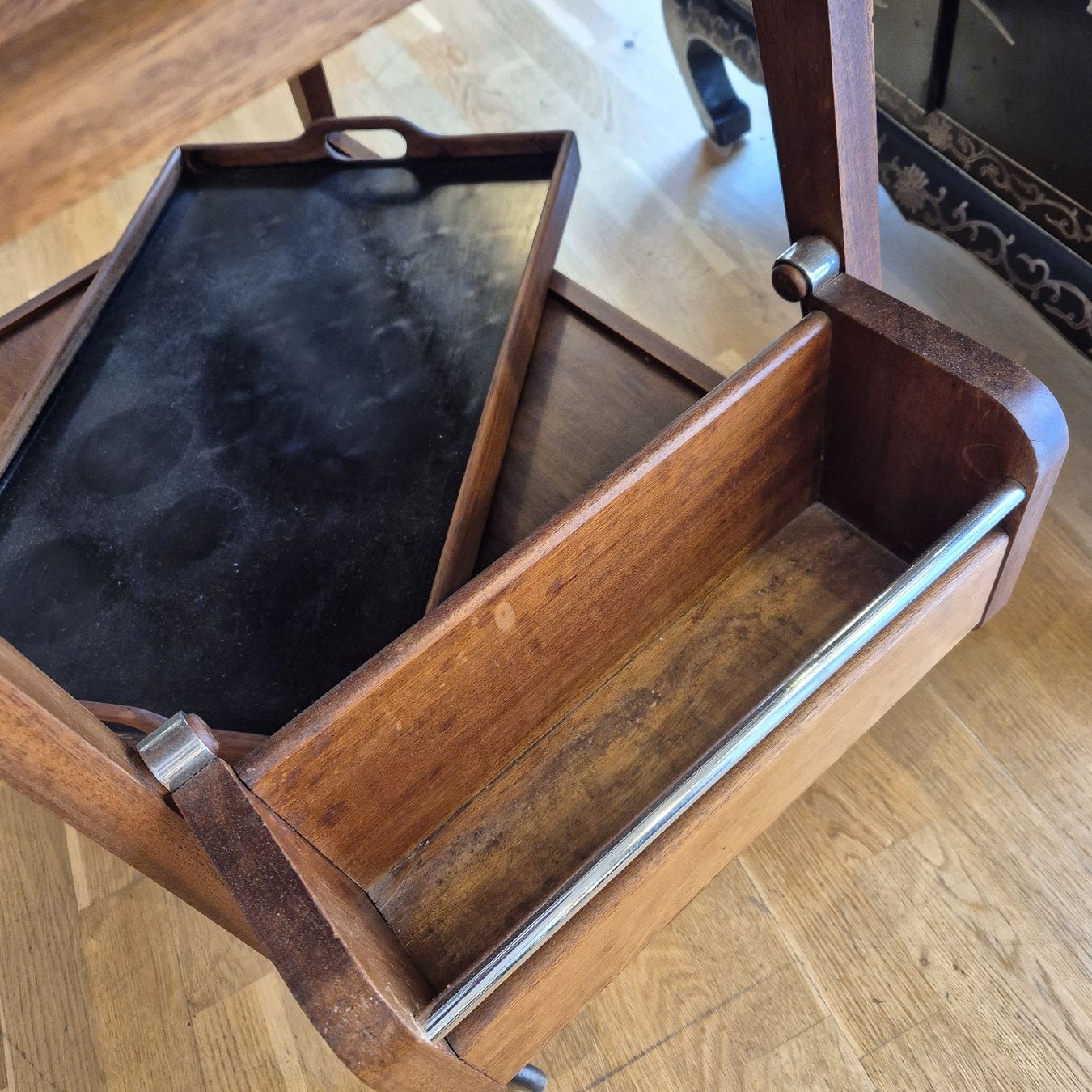 Servierwagen: Vintage Servierwagen, um 1940 – Gebraucht aus Basel von Gaianed 3